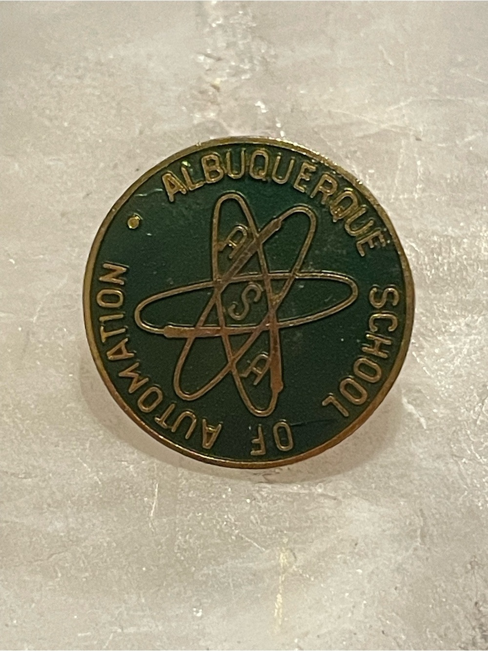 Albuquerque School of Automation Green Emamel Pin #8607